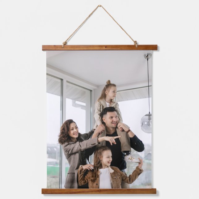 MODERN ADD YOUR OWN PHOTO DIY CUSTOM PICTURE HANGING TAPESTRY (Front)