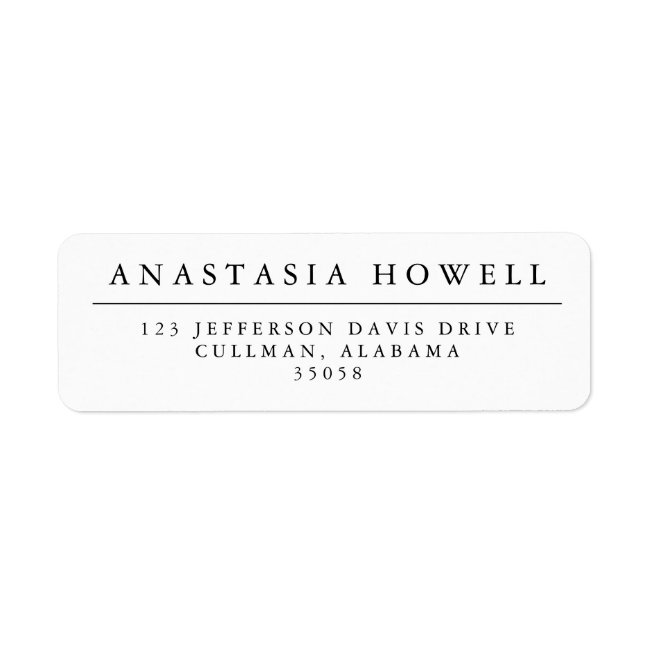 Modern Address Labels