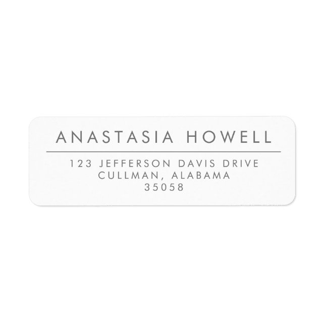 Modern Address Labels (Front)