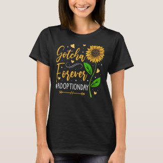 Modern Adoption Day Announcement Gotcha Forever Ad T-Shirt