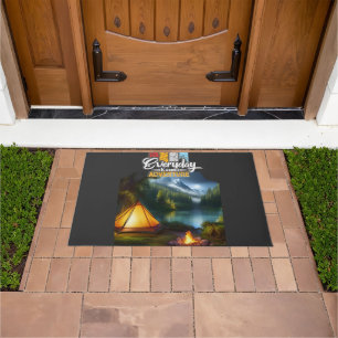 Modern Adventure Camping and Traveling Doormat
