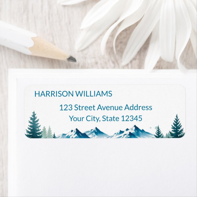 Modern Adventure Graduation Party Label (Insitu)
