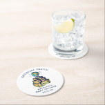 Modern Adventure Travel Globe Baby Shower Round Paper Coaster<br><div class="desc">Celebrate in style with these cute and very trendy baby shower coasters. The design is easy to personalize with your special event wording and your guests will be thrilled when they see these fabulous coasters. Matching items can be found in the collection.</div>