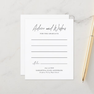 Modern Advice and Wishes for the Graduate  Card