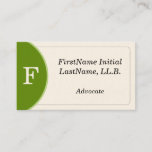[ Thumbnail: Modern Advocate Business Card ]