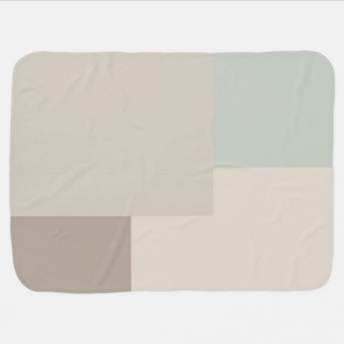 Modern Aesthetic Abstract Color Block Baby Blanket