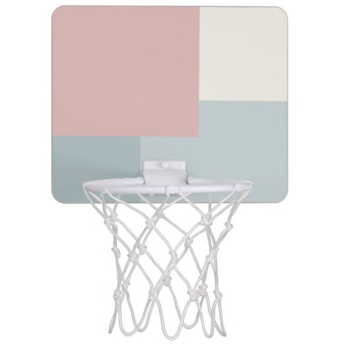 Modern Aesthetic Abstract Color Block Basketball Mini Basketball Hoop