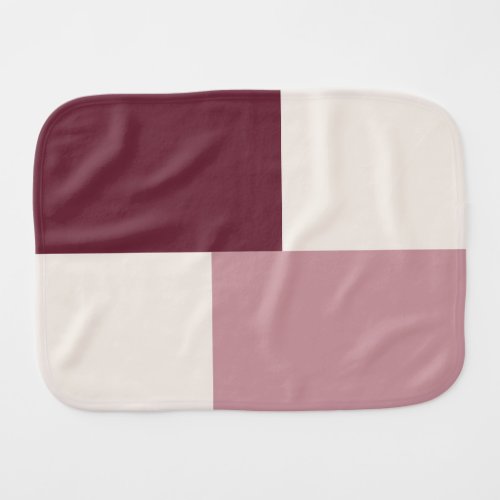 Modern Aesthetic Abstract Color Block Burp Cloth