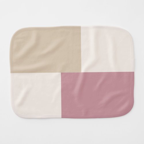 Modern Aesthetic Abstract Color Block Burp Cloth