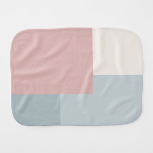 Modern Aesthetic Abstract Color Block Burp Cloth