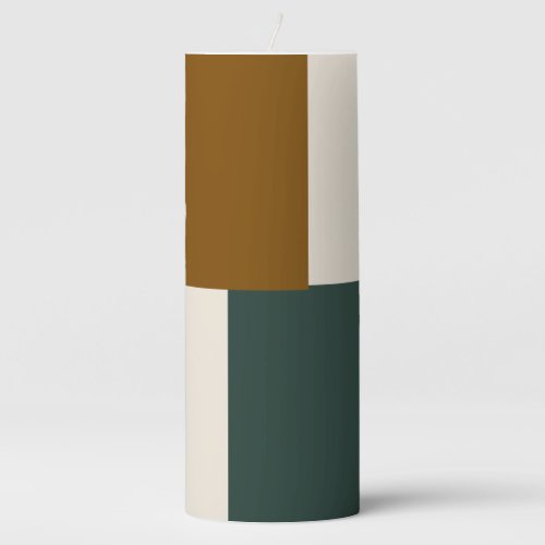 Modern Aesthetic Abstract Color Block Candle