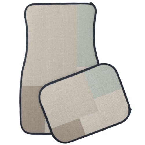 Modern Aesthetic Abstract Color Block Car Mats