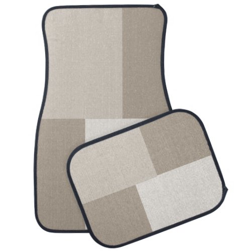 Modern Aesthetic Abstract Color Block Car Mats