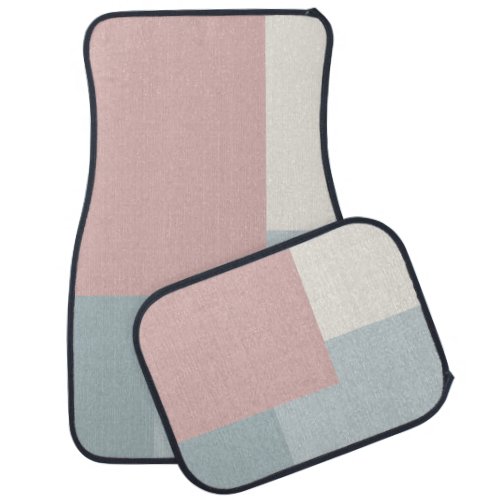 Modern Aesthetic Abstract Color Block Car Mats