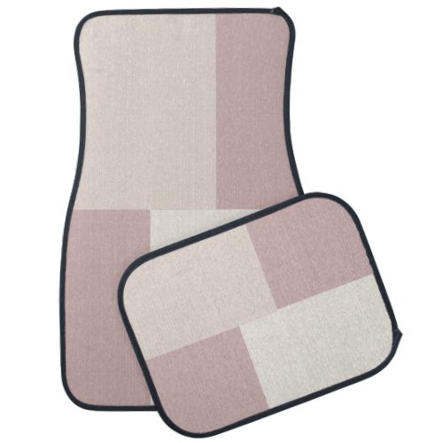 Modern Aesthetic Abstract Color Block Car Mats