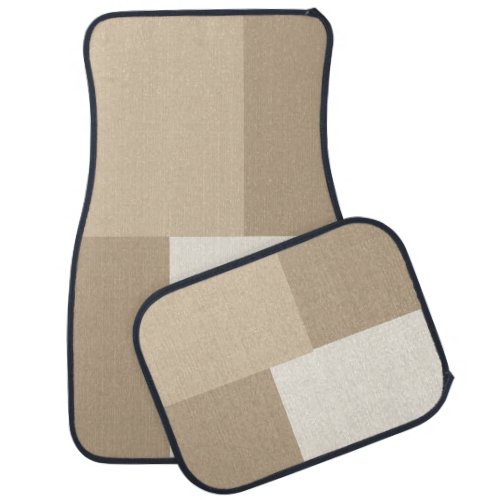 Modern Aesthetic Abstract Color Block Car Mats
