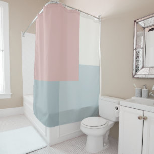 Modern Aesthetic Abstract Color Block Curtain