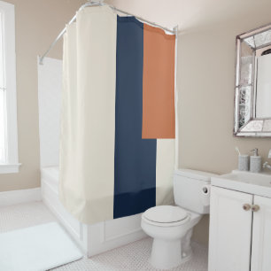 Modern Aesthetic Abstract Color Block Curtain