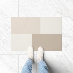 Modern Aesthetic Abstract Color Block Door Mat