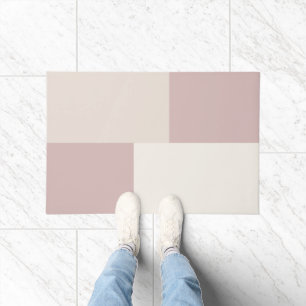 Modern Aesthetic Abstract Color Block Door Mat
