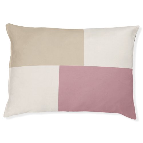 Modern Aesthetic Abstract Color Block Pet Bed