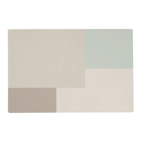 Modern Aesthetic Abstract Color Block Placemat