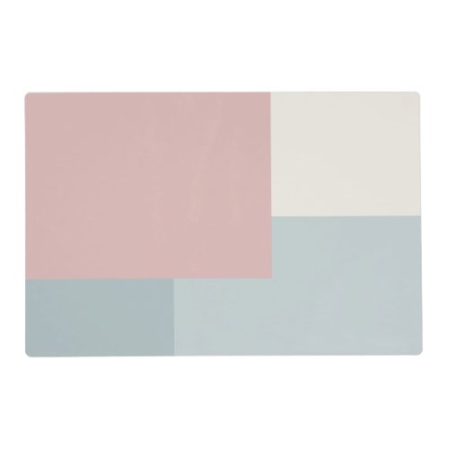 Modern Aesthetic Abstract Color Block Placemat