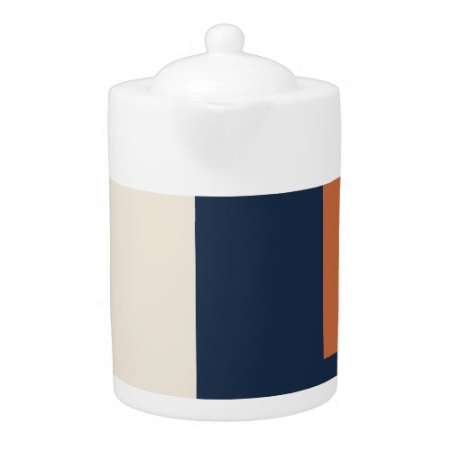 Modern Aesthetic Abstract Color Block teapot
