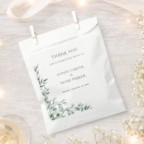 Modern Aesthetic Classic Modern Wedding Favor Bag