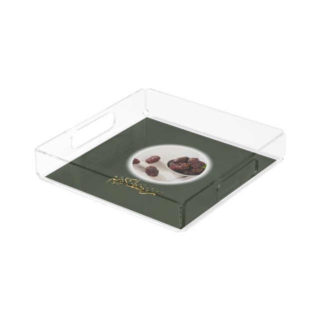 Modern Aesthetic Ramadan Acrylic Tray (Angled)
