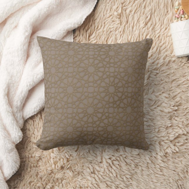 Modern Aesthetic Ramadan Throw Pillow (Blanket)