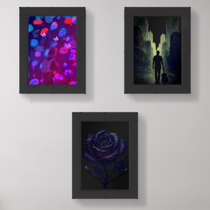 Modern Aesthetic Wall Art Prints Abstract, Dark
