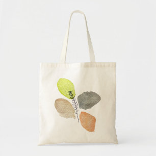 Modern Aesthetic watercolor leaf Tote Bag