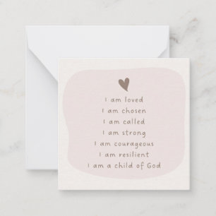 Modern Affirmation Motivation Card