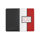 Modern Affirmation Quote Color Block Red Black