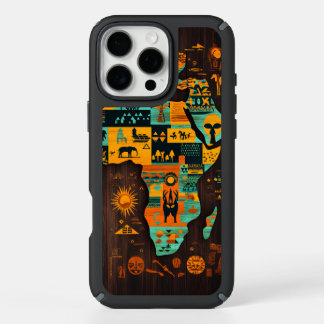Modern African Abstract: Vibrant Tribal Pattern iPhone 16 Pro Max Case