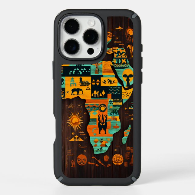 Modern African Abstract: Vibrant Tribal Pattern Speck iPhone Case (Front)