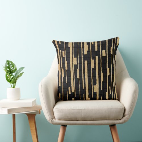 Modern African Pattern Throw Pillow