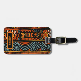 Modern African Print  Luggage Tag