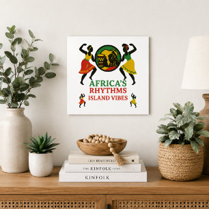 Modern African Rhythm Island Vibes Poster
