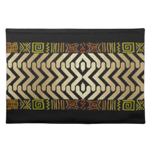 Modern Afrocentric Motif Cloth Placemat
