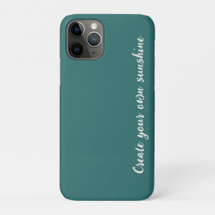 Modern Alexandrite Teal Geometric Monogram iPhone 11 Pro Case