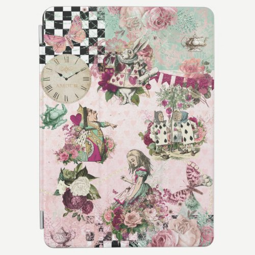 Modern Alice in Wonderland Pink iPad Air Cover