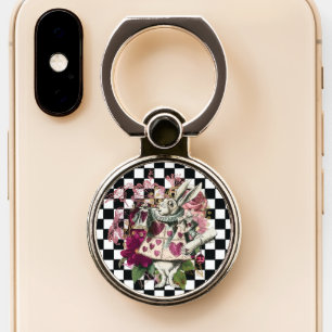 Modern Alice in Wonderland Rabbit Phone Ring Stand