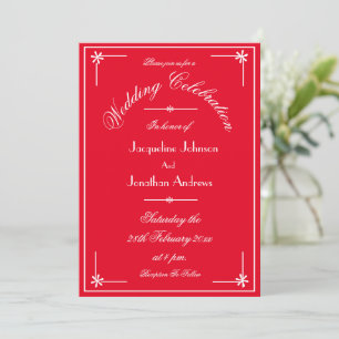 Modern All In One RSVP Email Website Chic Wedding Invitation