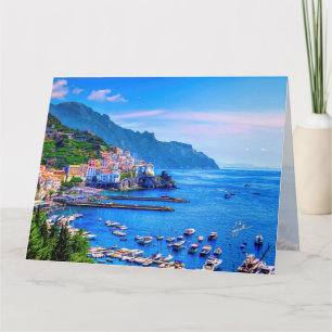 Modern Amalfi Italy Europe Photo Art Card