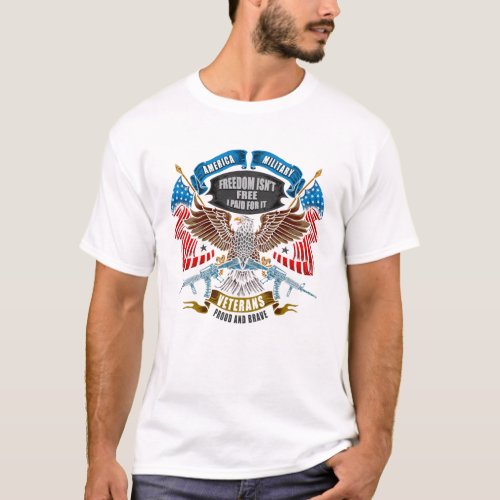 Modern American Eagle 4th Of July T_Shirt