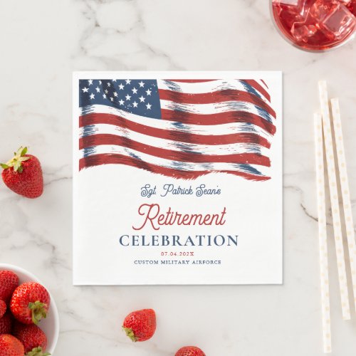  Modern American Flag 4th of July Army Retirement 
