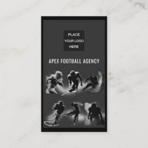 Modern American Football Sports Management Business Card
