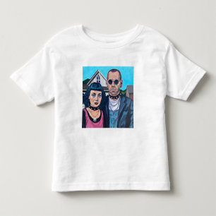 Modern American Gothic Art - Grant Woods Inspired Toddler T-shirt